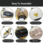 Realistic Flying Eagle Bird Toy with Spread Wings